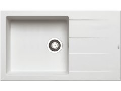 Granitový dřez Pyramis Athlos Plus 86 x 50 1B 1D Bílá