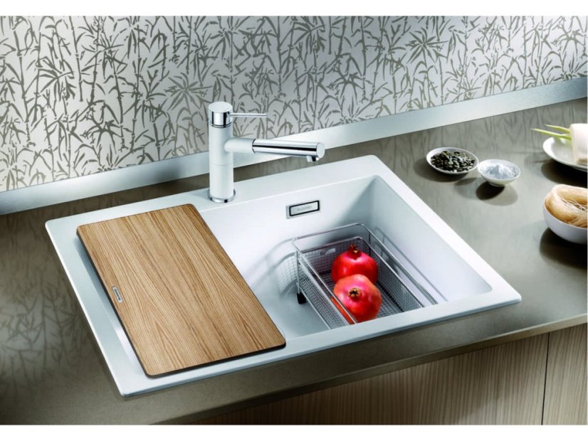 Granitový drez Blanco PLEON 6 InFino biela soft s excentrom - 3