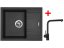 Sinks LINEA 600 Metalblack + Elka černá matná