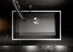 Nerezový drez Blanco CLARON 700 IF nerez Dark Steel