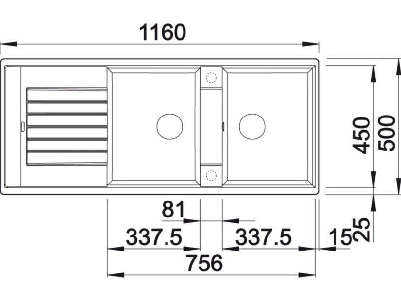 Granitový dřez Blanco ZIA 8 S Kávová