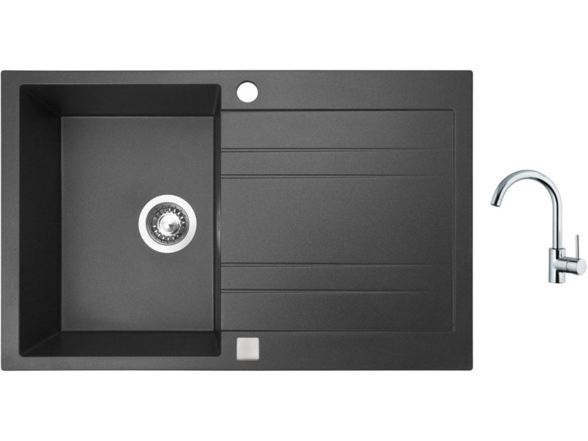 Set Sinks GRANDE 800 Granblack + baterie Sinks MIX 35 chrom