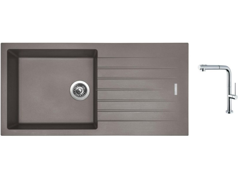 Set Sinks PERFECTO 1000 Truffle + baterie Sinks SLIM S2 kartáčovaná