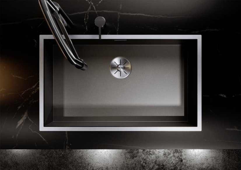 Nerezový drez Blanco CLARON 700 IF nerez Dark Steel