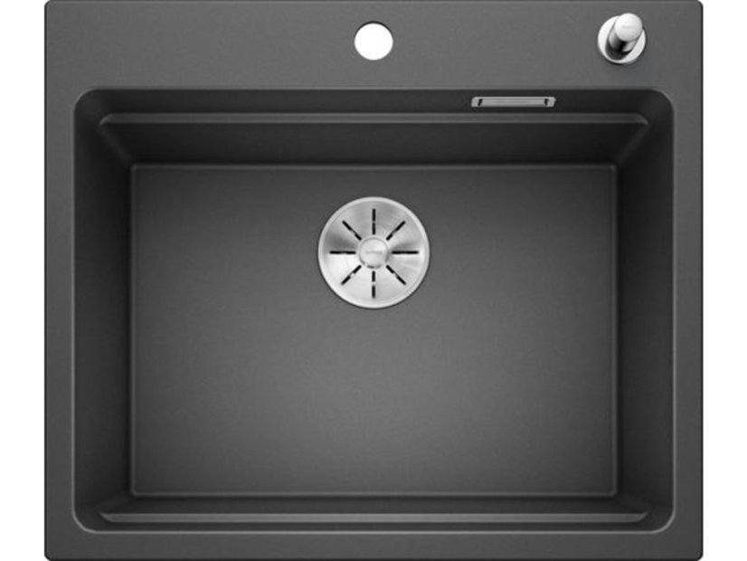 Granitový drez Blanco ETAGON 6 InFino antracit s excentrom + pojazdy