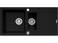 Granitový drez Pyramis Mido 100 x 50 1 1/2B 1D Carbon