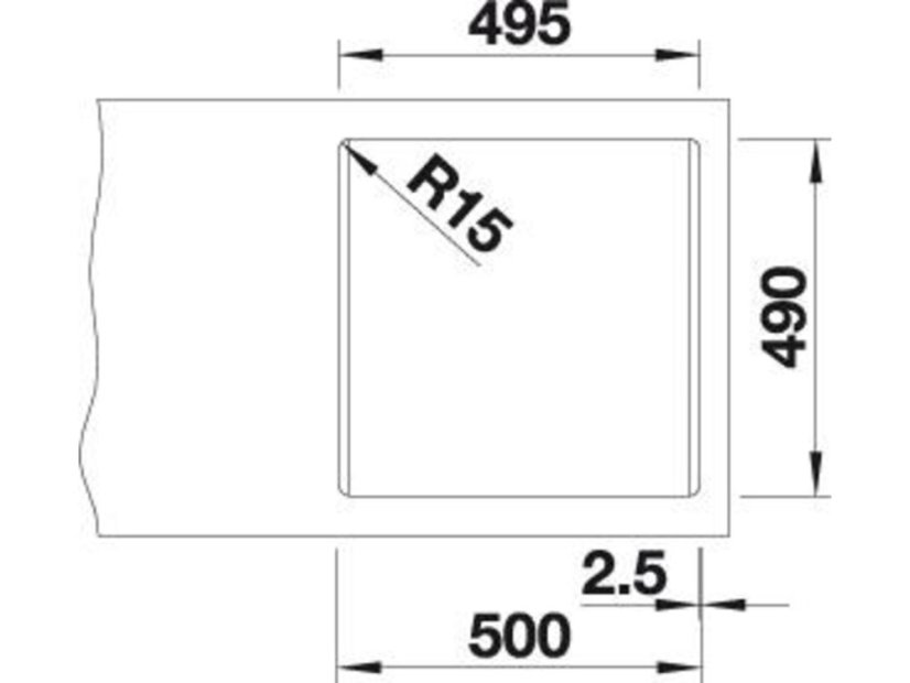 Granitový drez Blanco PLEON 5 InFino čierna s excentrom