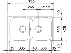 Nerezový dřez Franke EFN 620-78