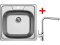Nerezový dřez Sinks OKIO 780 DUO nákres