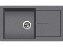 Set Sinks Infinity 860 Titanium + Elasta nerez/černá