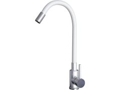 Dřezová baterie Sinks ELASTA nerez/bílá