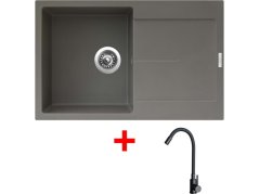 Sinks ULTIMA 790 Truffle + ELASTA čierná matná