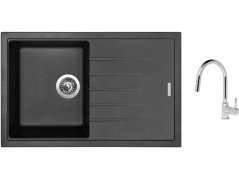 Set Sinks BEST 780 Metalblack + baterie Sinks MIX 35 P chrom