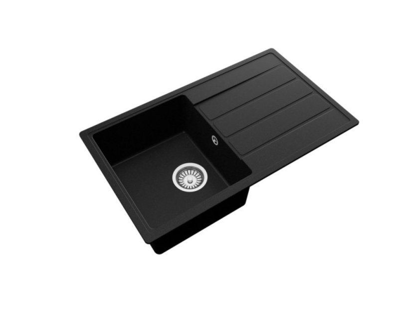 Granitový drez Teka COMFOR 45 B-TQ 1B 1D Čierna metalická - 4
