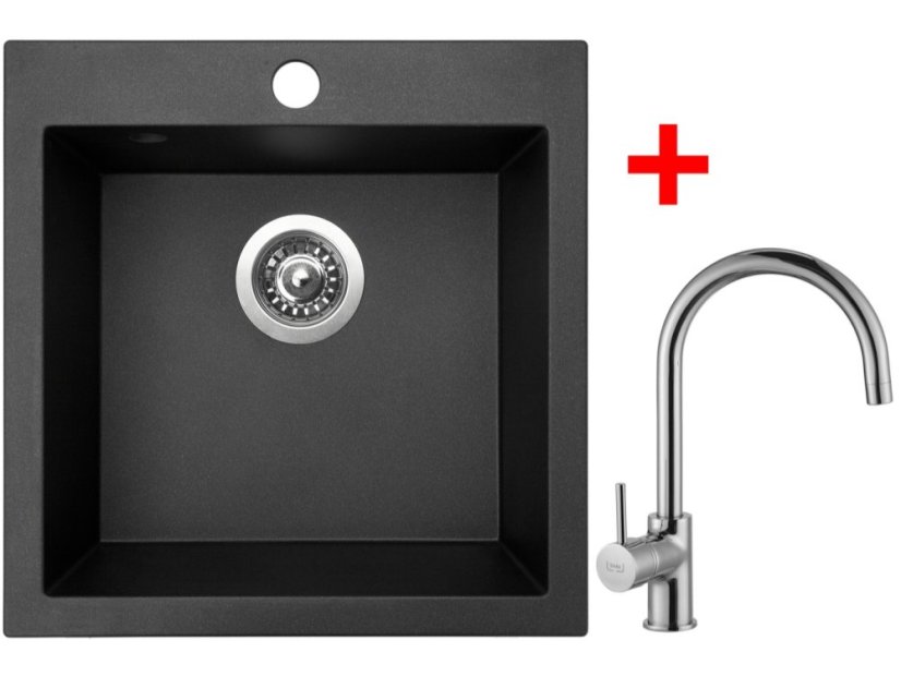 Sinks VIVA 455 Metalblack + Vitalia