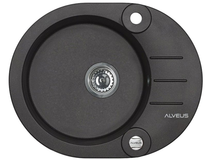 Granitový drez Alveus Roll 40 Čierna