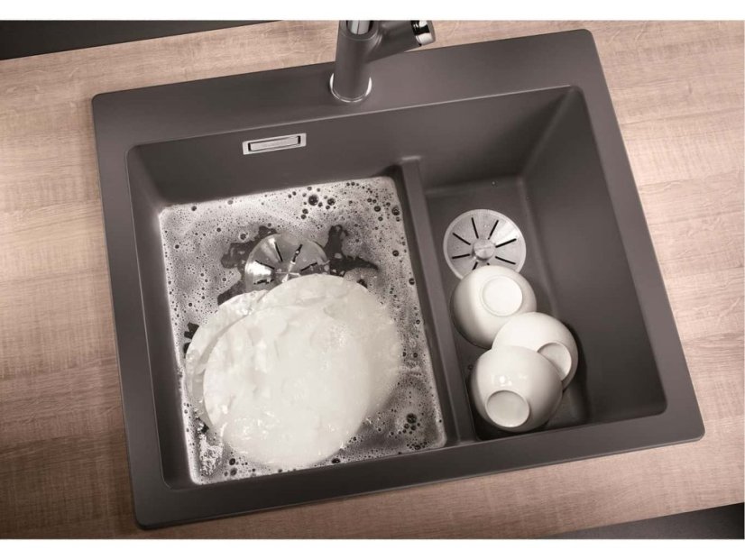 Granitový dřez Blanco PLEON 6 Split antracit