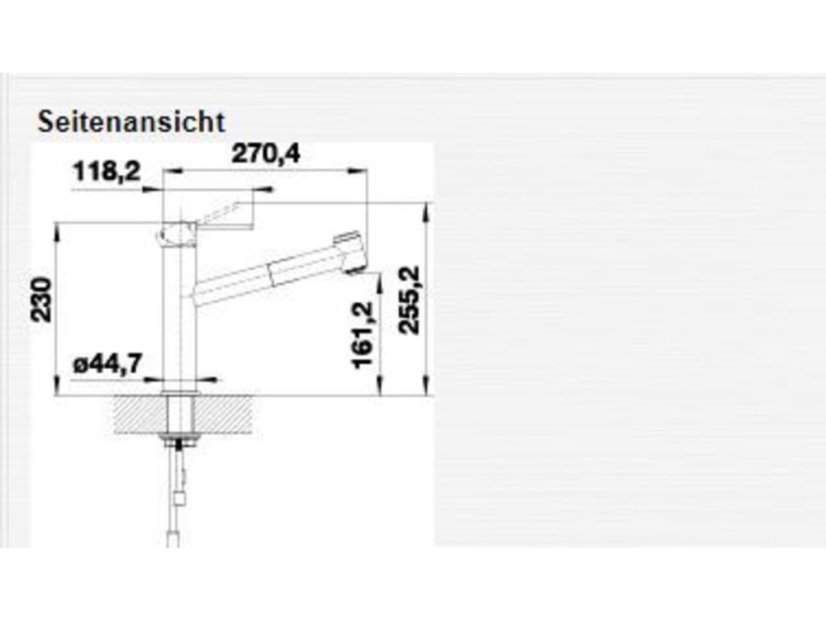 Drezová batéria Blanco AMBIS-S HD Nerez masív kartáčovaný
