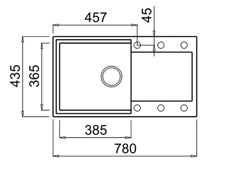 Granitový dřez Elleci Easy 290 G48