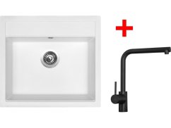 Set Sinks Solo 560 Milk + Elka Černá matná