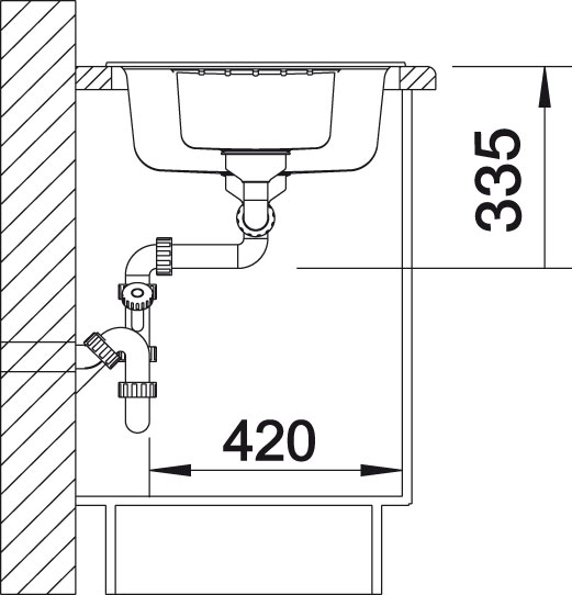 Granitový drez Blanco ZIA 6 S sivá vulkán