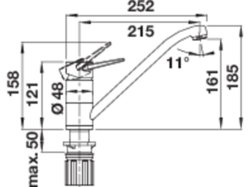 Drezová batéria Blanco Wega II chróm