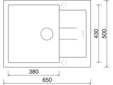 Set Sinks AMANDA 650 Sahara + batéria Sinks MIX 35 P chróm