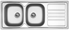 Nerezový dřez Sinks OKIO 1200 DUO V 0,6mm leštěný Nerezový dřez Sinks OKIO 1200 DUO V 0,6mm leštěný