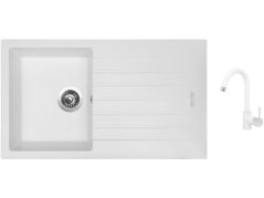 Set Sinks PERFECTO 860 Milk + baterie Sinks MIX 35 Milk Set Sinks PERFECTO 860 Milk + baterie Sinks MIX 35 Milk
