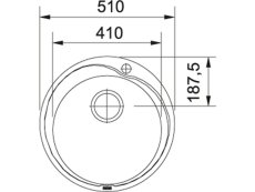 Nerezový dřez Franke RON 610-41 Nerez