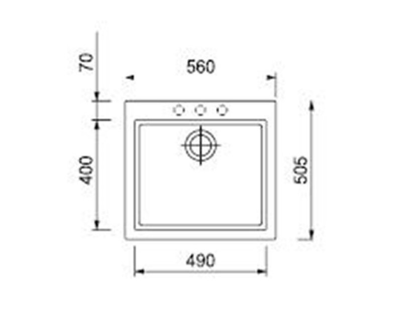 Set Sinks Cube 560 Nanoblack+Mix 3 P Nanoblack