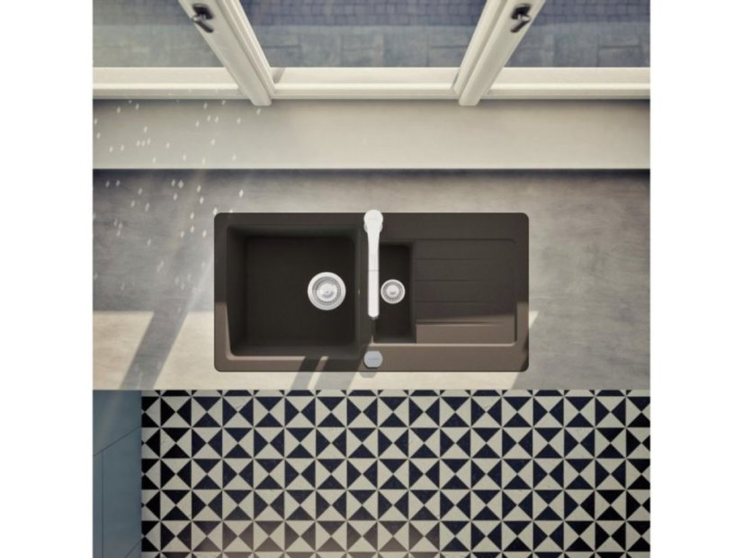 Granitový drez Schock Typos D-150S-A Nero