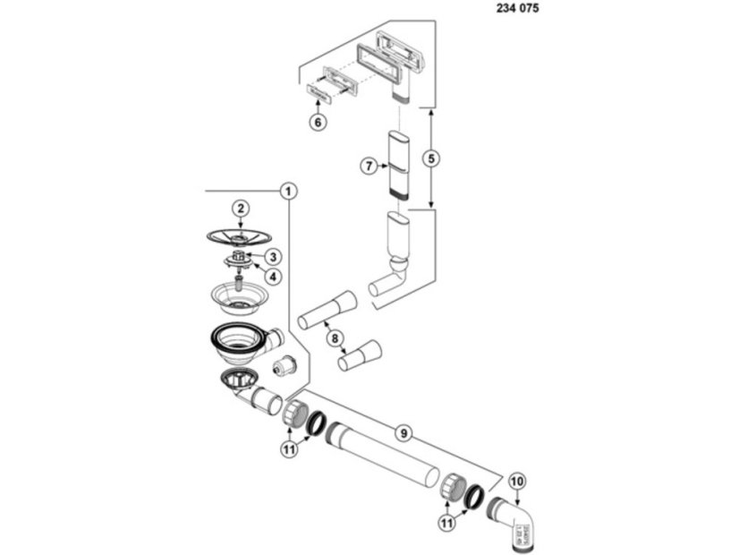 Granitový drez Blanco PLEON 6 InFino sivá skala
