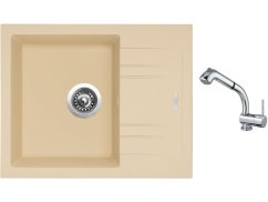 Set Sinks LINEA 600 N Sahara + baterie Sinks MIX 3 S Chrom