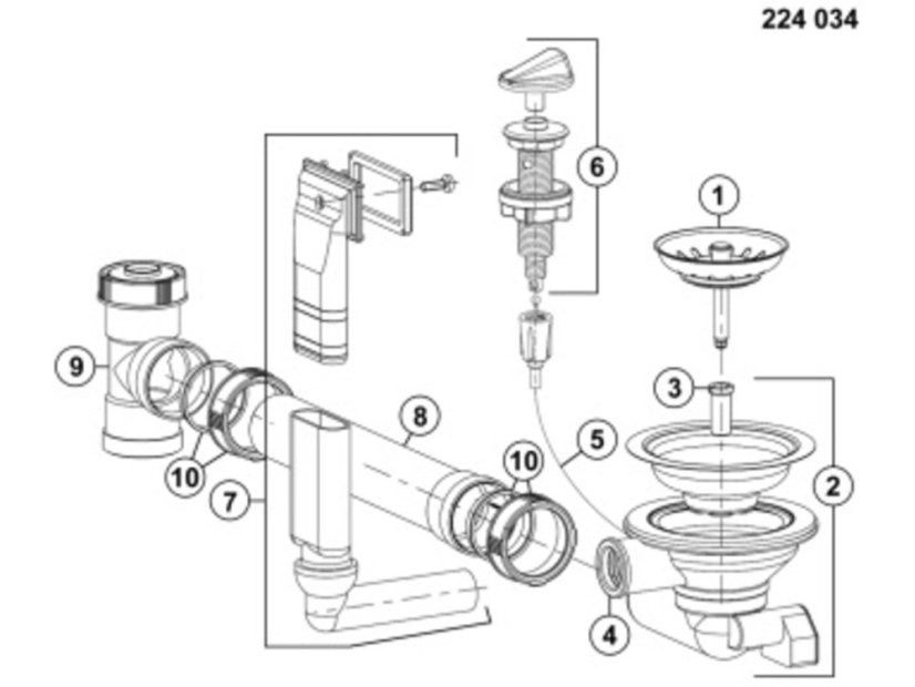 Nerezový dřez Blanco LANTOS XL 6 S-IF  nerez kartáčovaný s excentrem