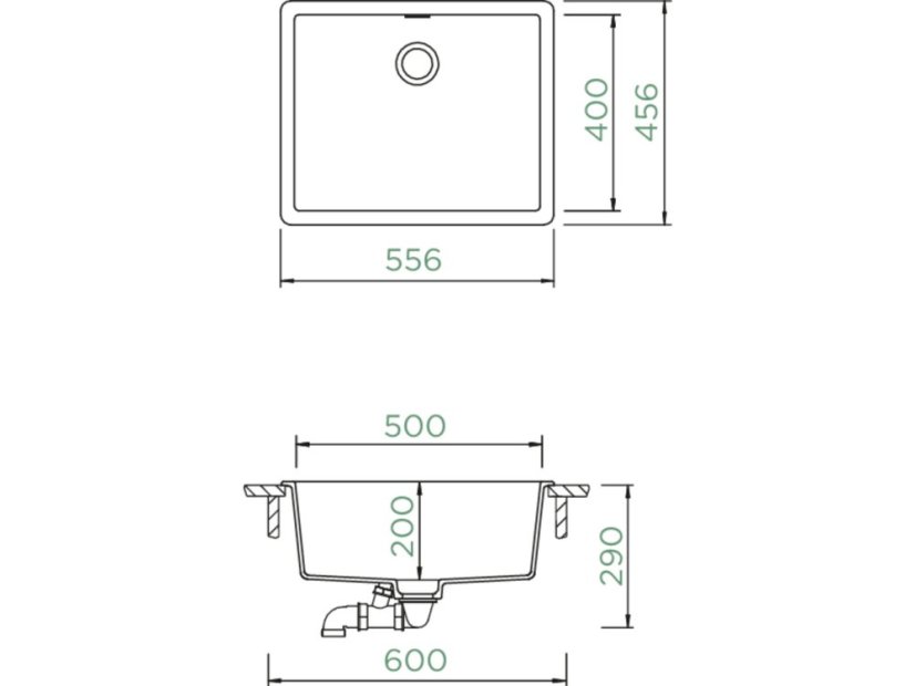 Granitový dřez Schock Greenwich N-100L-A Stone
