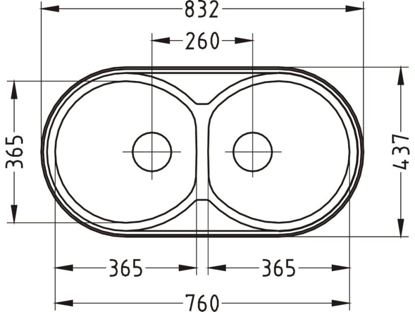 Nerezový dřez Alveus Form 50