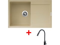 Sinks ULTIMA 790 Sahara + ELASTA S čierná matná