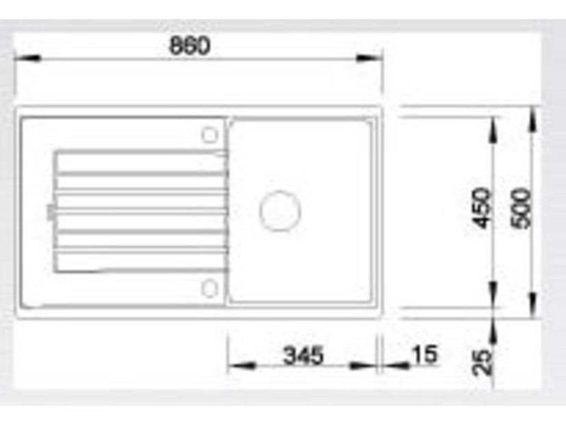 Granitový dřez Blanco ZIA 45 SL kávová