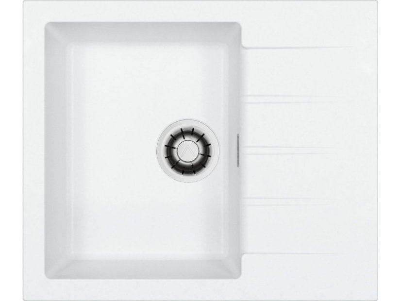 Granitový dřez Alvues Cadit 10 QC bílý A10