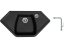 Set Sinks NAIKY 980 Granblack + baterie Sinks SLIM S2 kartáčovaná