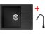 Sinks PERFECTO 650 Metalblack + ELASTA S čierná matná