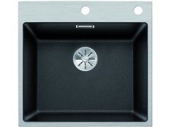 Granitový drez Blanco SUBLINE 500 IF/A SteelFrame Čierna s tiahlom