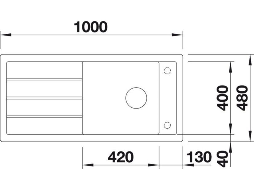 Granitový dřez Blanco MEVIT XL 6 S Silgranit perlově šedáoboustranné provedení s excentrem