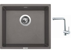 Set Sinks FRAME 457 Truffle + baterie Sinks MIX 3 chrom Set Sinks FRAME 457 Truffle + baterie Sinks MIX 3 chrom