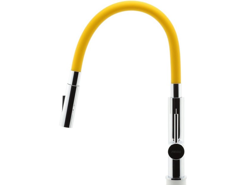 Dřezová baterie Novaservis 70730.0ZL se žlutým ramenem