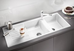 Granitový dřez Blanco ZIA 8 S bílá soft Granitový dřez Blanco ZIA 8 S bílá soft