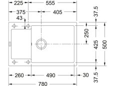 Granitový dřez Franke MRG 611-78 BB Matná černá