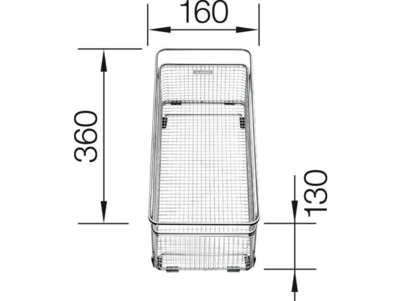 Nerezový dřez Blanco SUBLINE 700 U Level InFino káva dřez vlevo a nerez košem