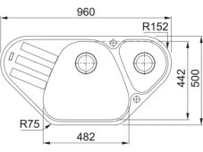 Franke AZG 661-E Bílá led